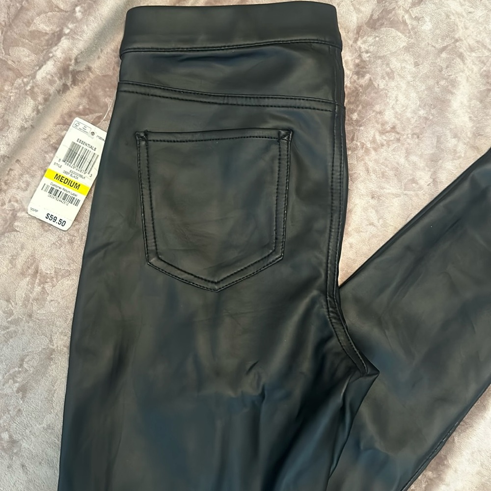 BAR III faux leather pants NWT